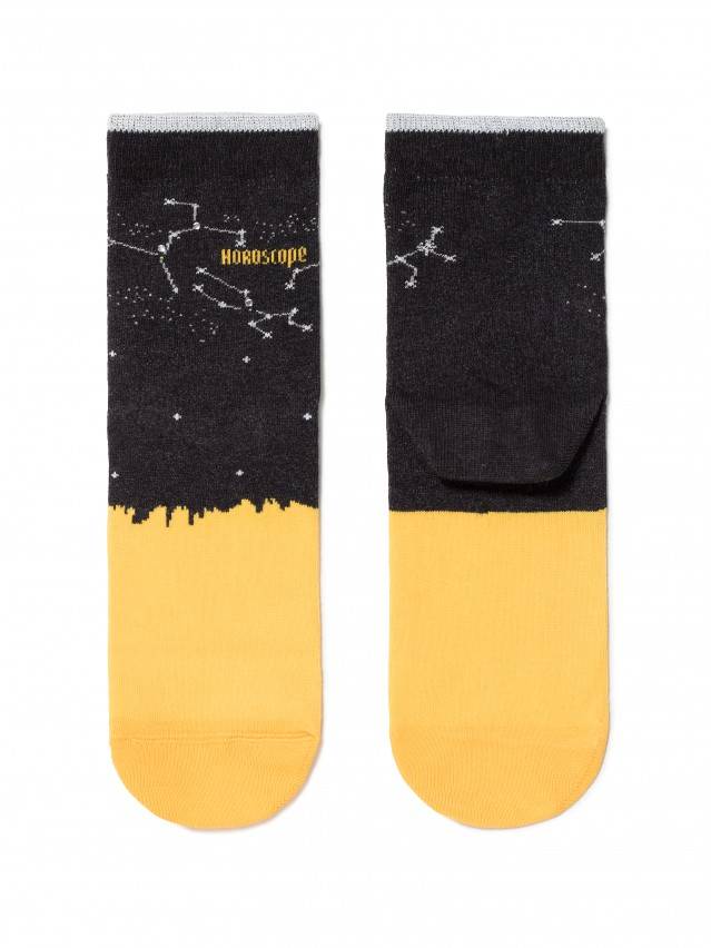 Шкарпетки жіночі бавовняні CLASSIC 17С-46СП, р.36-37, 122 чорний-жовтий - 2