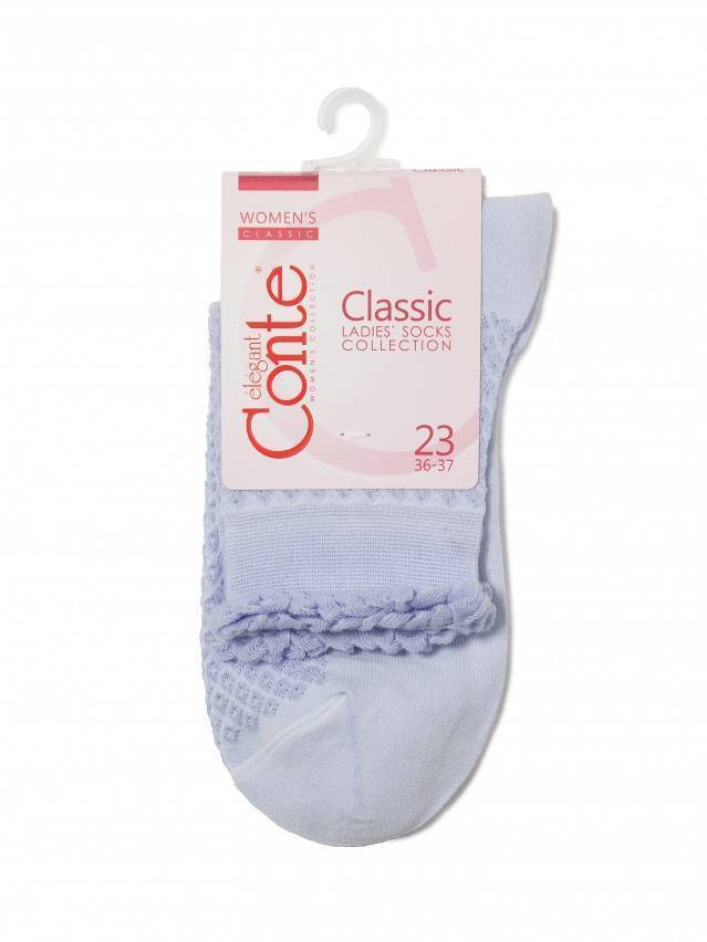 Шкарпетки жіночі бавовняні CLASSIC (тонкі, з пікотом) 15С-22СП, р. 23, 055 блідо-фіолетовий - 3