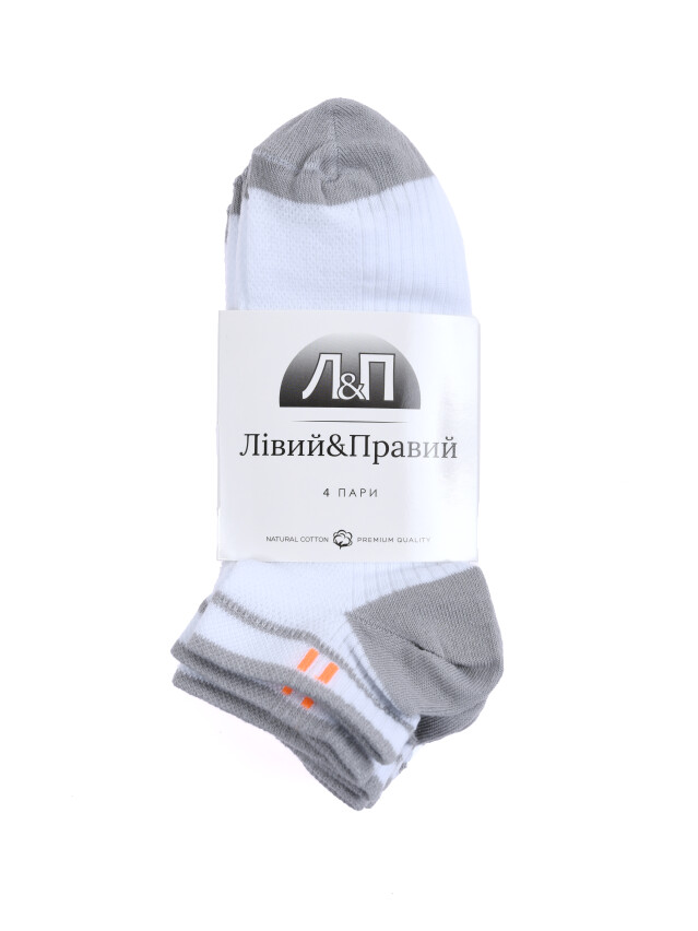 Набір шкарпеток жін. Л&П 120/4 пари (короткі),р.36-40, 03 білий - 2