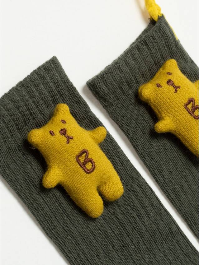 Шкарпетки дитячі CK TIP-TOP (декор, ведмедики) 20С-170СП, р.14, 574 хакі - 1