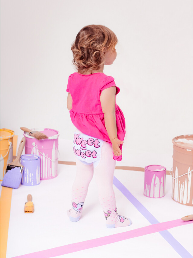 Колготки дитячі TIP-TOP (веселі ніжки) 14С-79СП, р.104-110 (16),480 світло-рожевий - 3