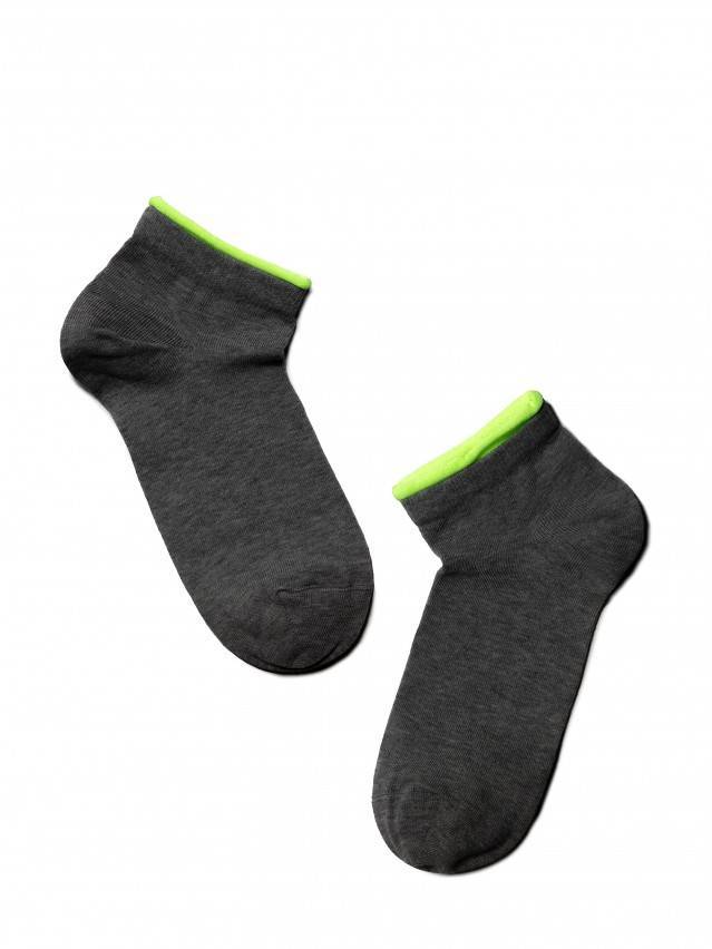 Шкарпетки жіночі бавовняні ACTIVE (декор. резинка),р. 23, 035 темно-сірий - 2