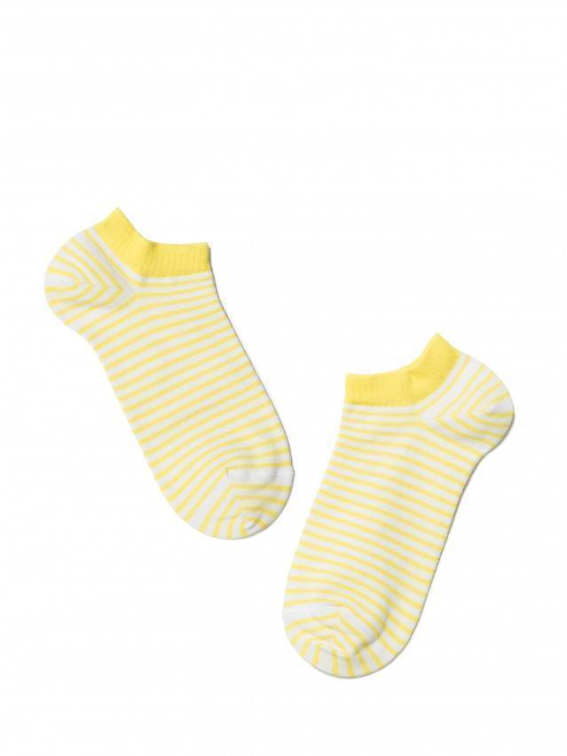 Шкарпетки жіночі бавовняні ACTIVE (ультракороткі) 15С-46СП, р. 23, 073 білий-жовтий - 2