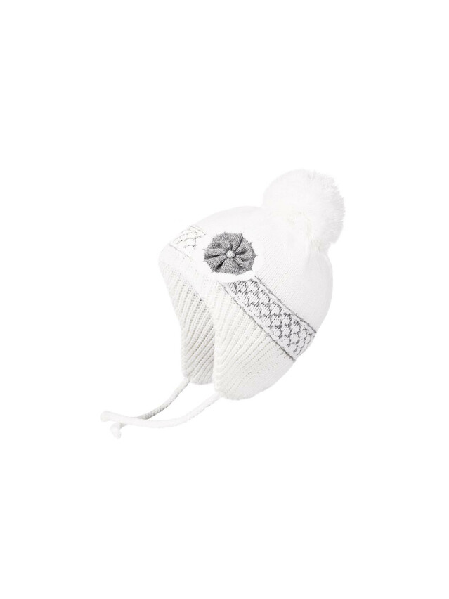 Шапка дитяча ESLI 14С-88СП, р.50-52, білий - 1