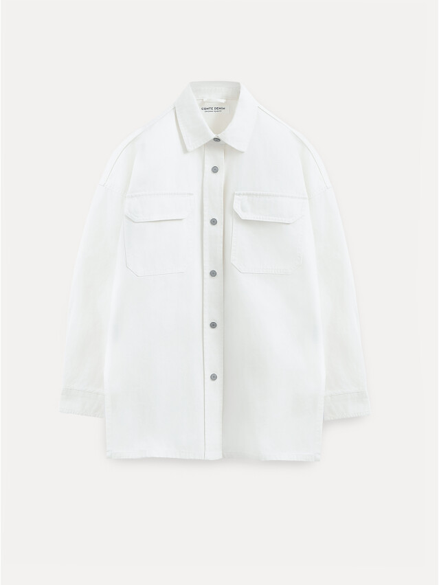 Сорочка джинсова жін. CON-924, р.170-84-90, off white - 1
