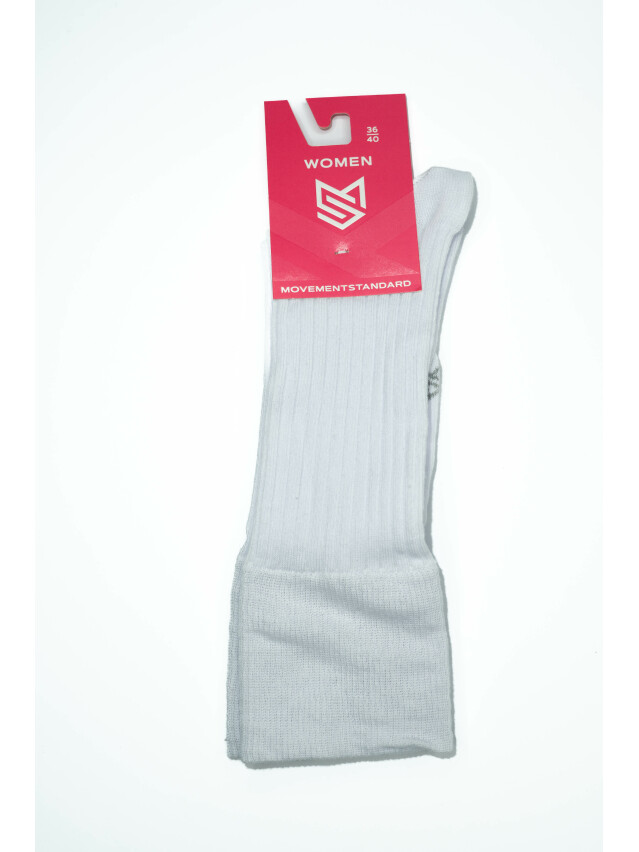 Шкарпетки жіночі MS M0107S (високі),р.36-40, 00 білий - 2