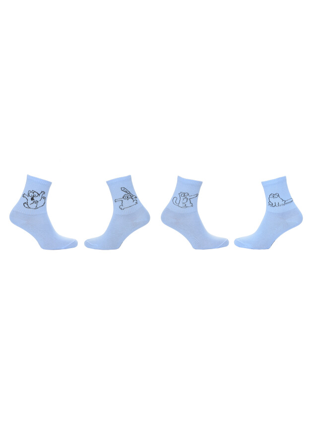 Шкарпетки дит. MS M0401S/2, р.21-23, 32 блакитний (2 пари) - 5