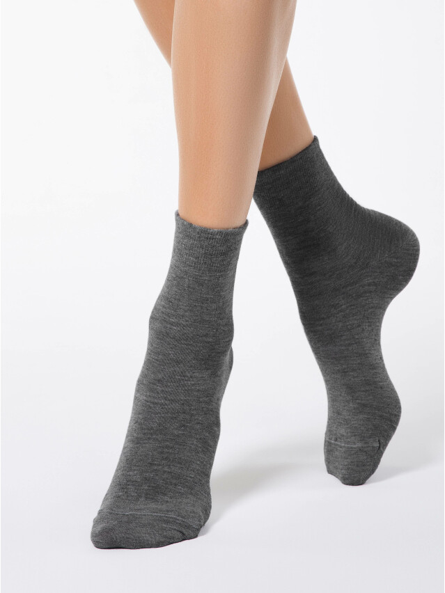 Шкарпетки жіночі віскозні LEV L0225S (ангора),р.36-37, 000 dark grey - 1