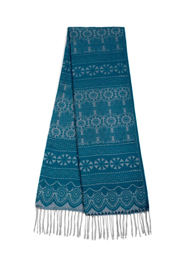 ESLI Шарф жіночий ES045, р.180,0х50,0, бірюзово-сірий - 1