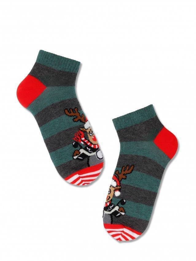 Шкарпетки жіночі бавовняні NEW YEAR (короткі) 18С-72СП, р.36-39, 375 темно-бірюзовий - 3