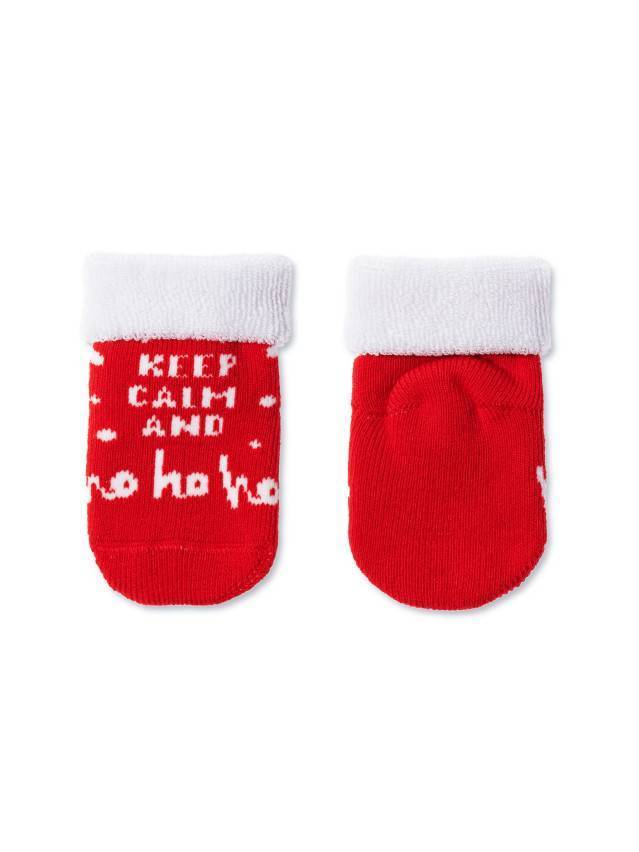 Теплі комфортні махрові дитячи шкарпетки з бавовни, з махровим відворотом, з малюнками, з новогодньою тематикою. Для дівчат і - 1