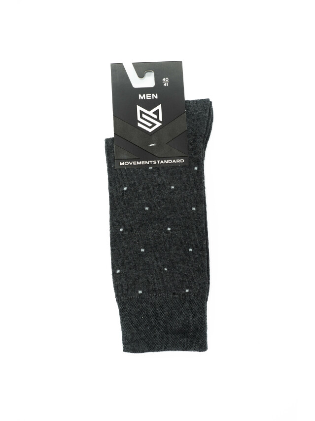 Шкарпетки чоловічі MS M0201S, р.40-41, 15 т.сірий меланж - 1