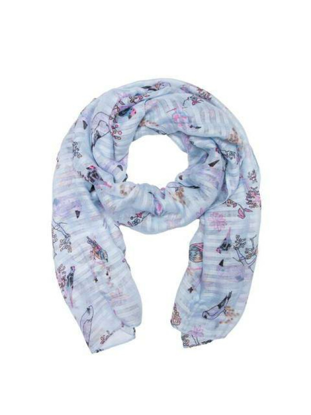 ESLI Шарф жіночий ES087, р.180,0х60,0, бірюзовий - 1