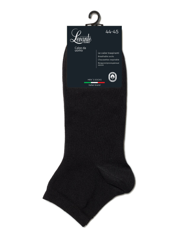 Шкарпетки чоловічі LEV L0252S, р.40-41, 000 black - 2