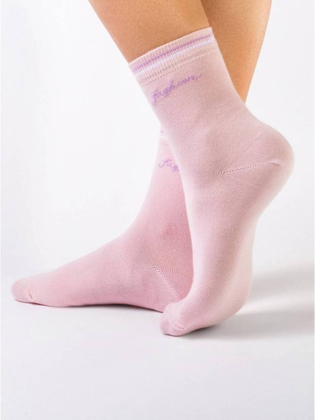 Шкарпетки жіночі бавовняні CLASSIC, р. 23, 045 світло-рожевий - 1