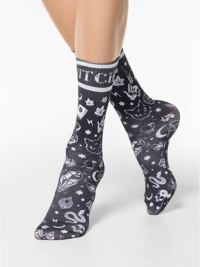 Шкарпетки жіночі бавовняні CE FANTASY 19С-236СП, р.36-39, 316 чорний - 1