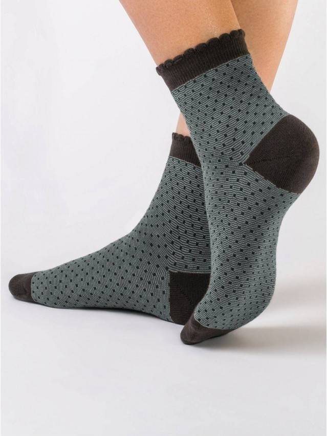 Шкарпетки жіночі бавовняні CLASSIC (з пікотом) 14С-93СП, р. 23, 064 бірюза - 1