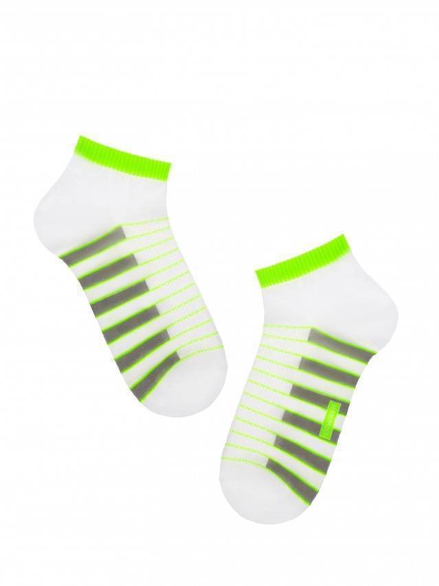 Шкарпетки чоловічі ACTIVE (короткі),р. 25, 067 білий-салатовий - 1