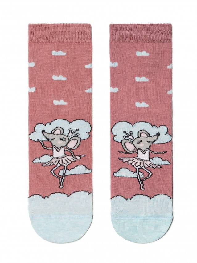Жіночі шкарпетки з бавовни, з незвичайними асіметричними або різними малюнками - 2