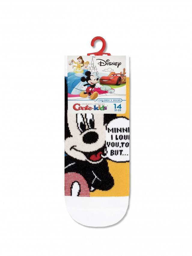 М'які і комфортні шкарпетки з натуральної бавовни із зображенням Міккі і Мінні Маус. Пізнавати світ в яскравих шкарпетках з героями - 3