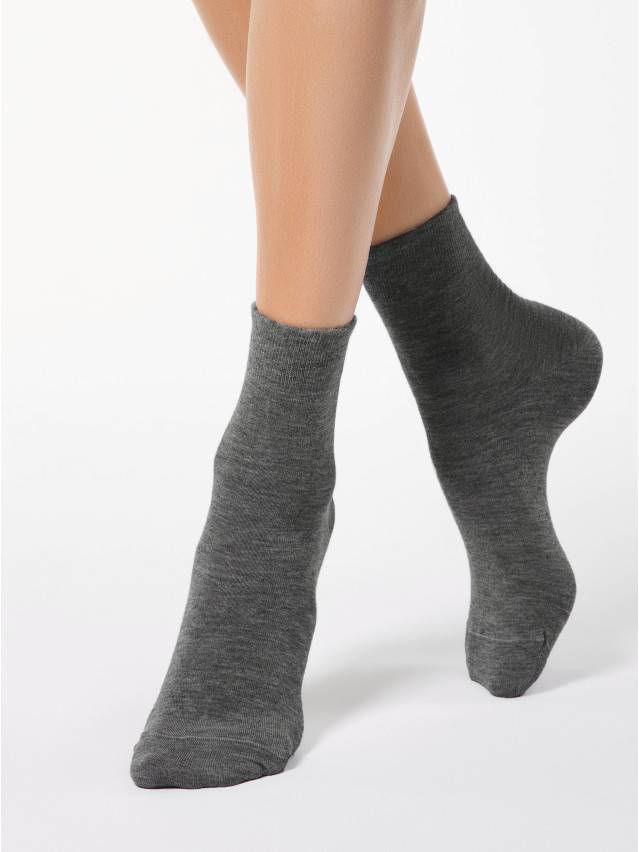 Шкарпетки жіночі віскозні COMFORT (ангора),р. 23, 000 темно-сірий - 1