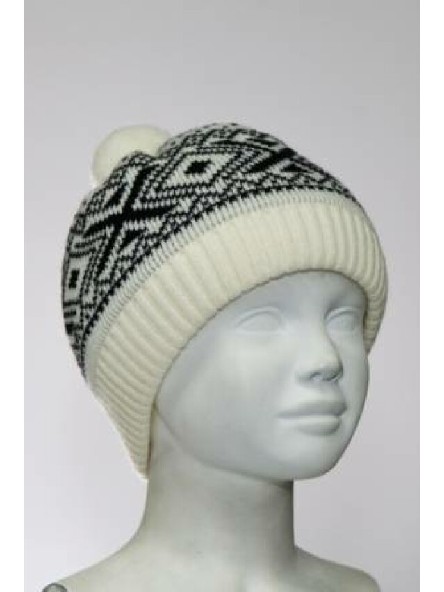 Шапка дитяча ESLI 13С-31СП, р.52, екрю-чорний - 1