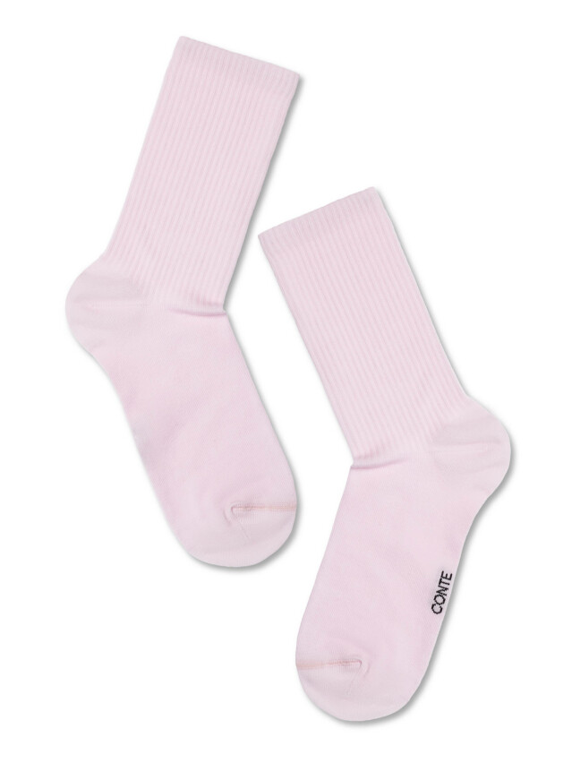 Жіночі шкарпетки з бавовни , з подовженим паголенком-резінкой, однотонні. - 2