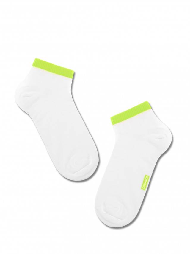 Шкарпетки чоловічі ACTIVE (короткі),р. 25, 068 білий-салатовий - 1