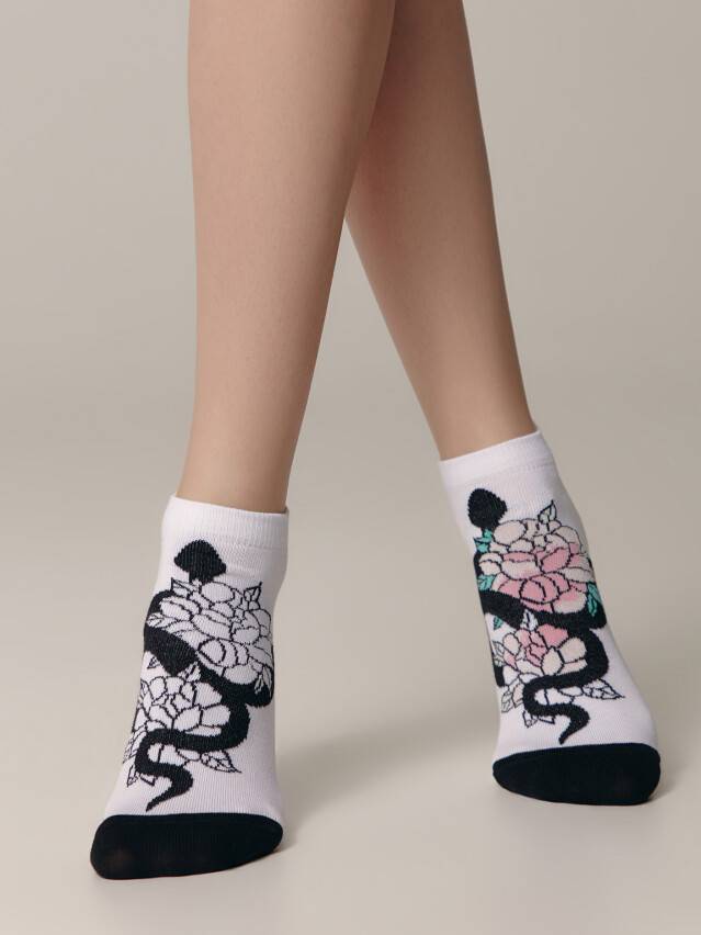 Шкарпетки жіночі бавовняні CE HAPPY 19С-114СП, р.36-39, 297 білий - 2