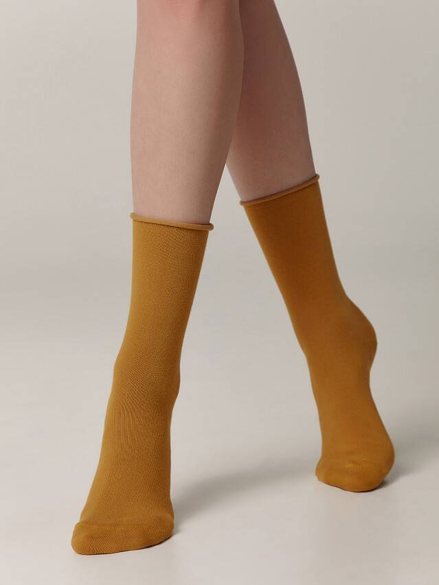 Шкарпетки жіночі бавовняні CE COMFORT (без гумки) 19С-101СП, р.36-37, 000 гірчичний - 2