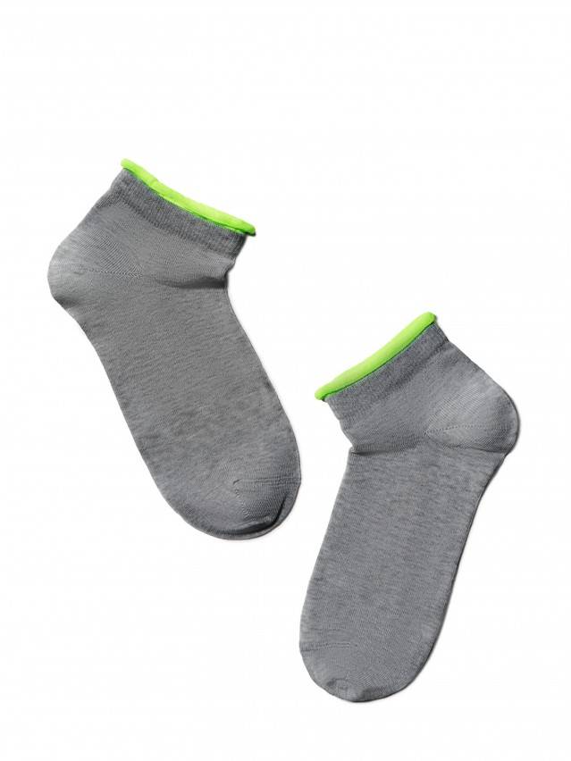Шкарпетки жіночі бавовняні ACTIVE (декор. резинка),р. 23, 035 сірий - 2