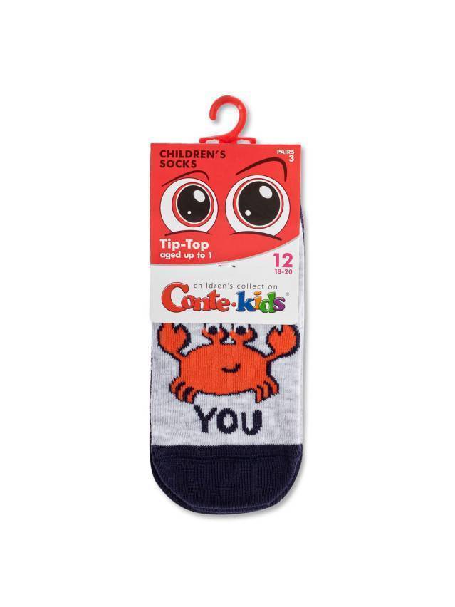 Шкарпетки дитячі CK TIP-TOP (3 пари) 5С-11СП, р.12, 730 асорті - 5