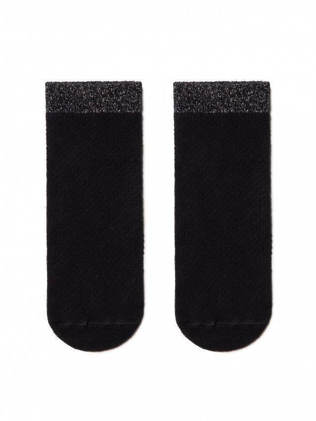 Шкарпетки жіночі бавовняні AJOUR (короткі, люрекс) 15С-81СП, р. 23, 077 чорний - 2