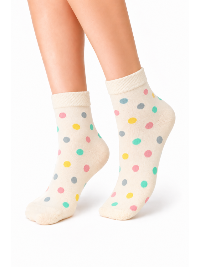 Шкарпетки MS M0303S Fancy (Bubble) р.38-41, 54 екрю - 1
