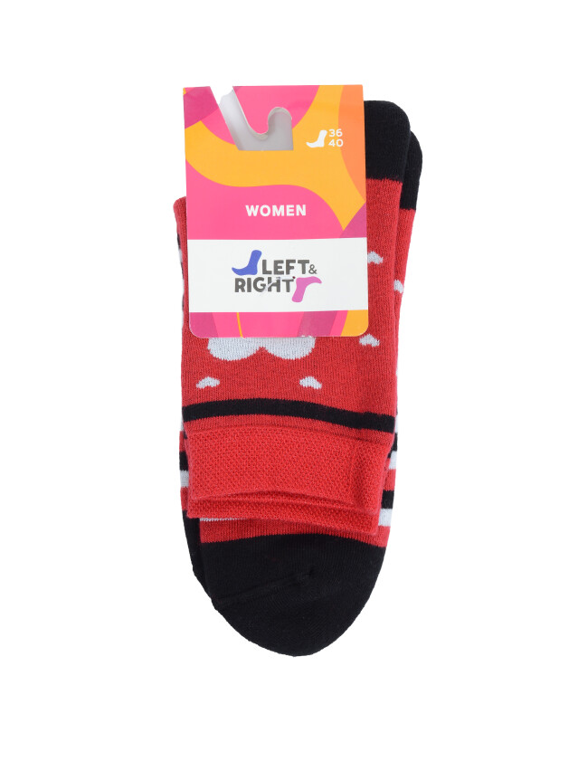 Шкарпетки жіночі Л&П 140 (махрові),р.36-40, 24 вишневий - 2
