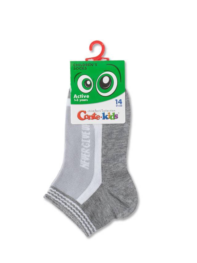 Дитячі шкарпетки з бавовняної меланжевої нитки, з укороченим паголенком, спортивного призначення, з малюнками. Для дівчаток і - 2