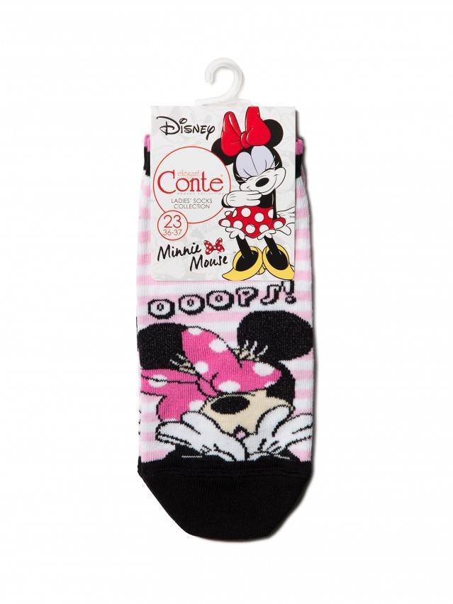 Укорочені бавовняні шкарпетки з малюнками Disney. Чарівна Мінні Маус на ваших ніжках — запорука відмінного настрою на весь день. - 3