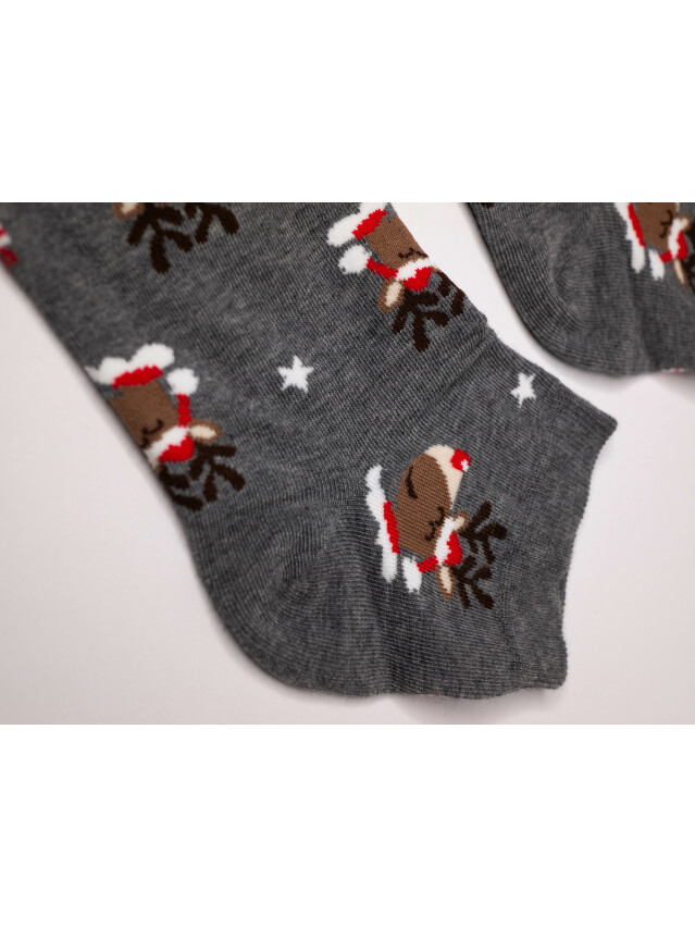 Шкарпетки чоловічі 136 41-43 004 сірий-меланж - 4