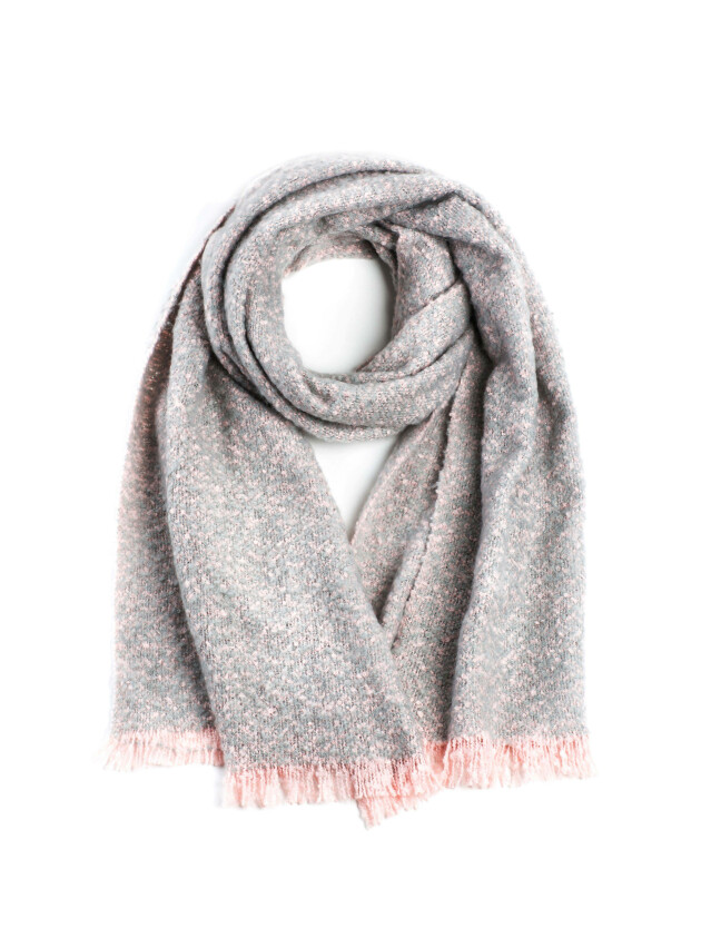 Аксесуар ESLI Шарф жіночий ES093, р.180,0х50,0, сіро-рожевий - 1