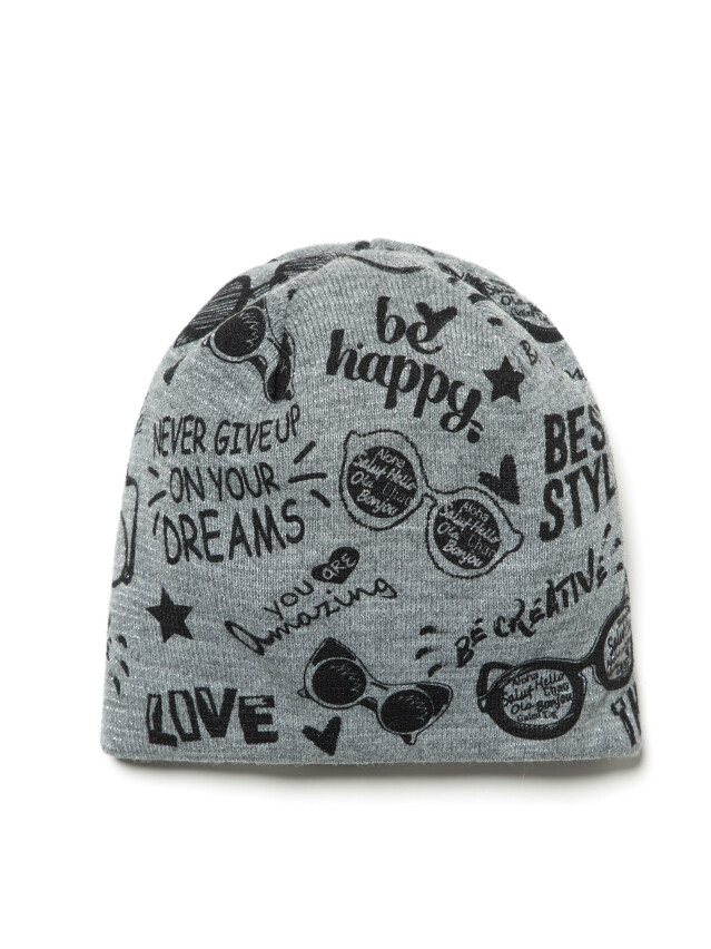 Шапка дитяча ESLI 18С-49СП, р.52-54, сірий - 1