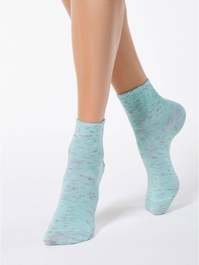 Шкарпетки жіночі віскозні COMFORT (меланж) 14С-115СП, р. 23, 000 блідо-бірюзовий - 1