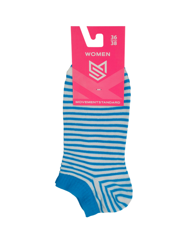 Шкарпетки жін. MS M0118S (ультракороткі) р.36-38, 073 білий-бірюза - 2