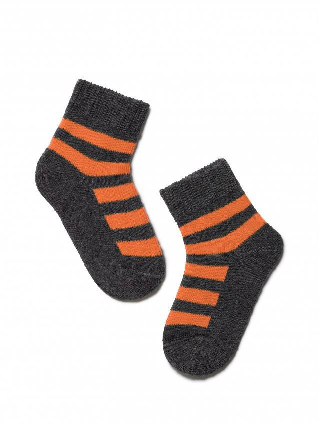 Шкарпетки дитячі SOF-TIKI 7С-46СП, р.10, 210 темно-сірий-оранжевий - 1