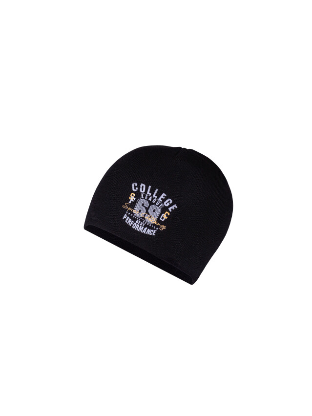 Шапка дитяча ESLI 14С-78СП, р.54, чорний - 1