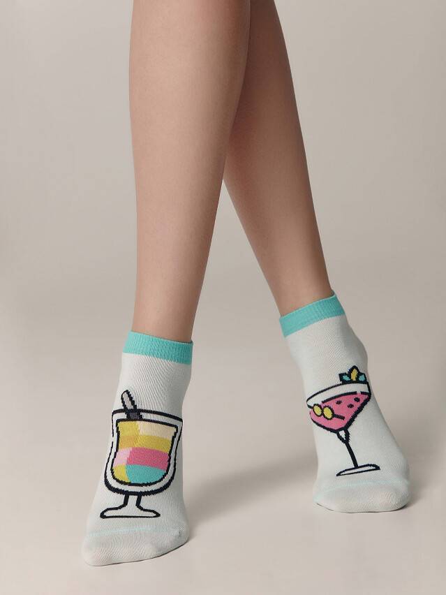 Шкарпетки жіночі бавовняні CE HAPPY 19С-114СП, р.36-39, 247 блідо-бірюзовий - 2