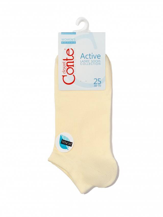 Шкарпетки жіночі віскозні ACTIVE (ультракороткі, tencel) 15С-77СП, р. 23, 079 кремовий - 3