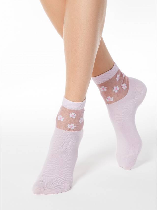 Шкарпетки жіночі бавовняні CLASSIC (rete) 16С-83СП, р. 23, 084 світло-рожевий - 1