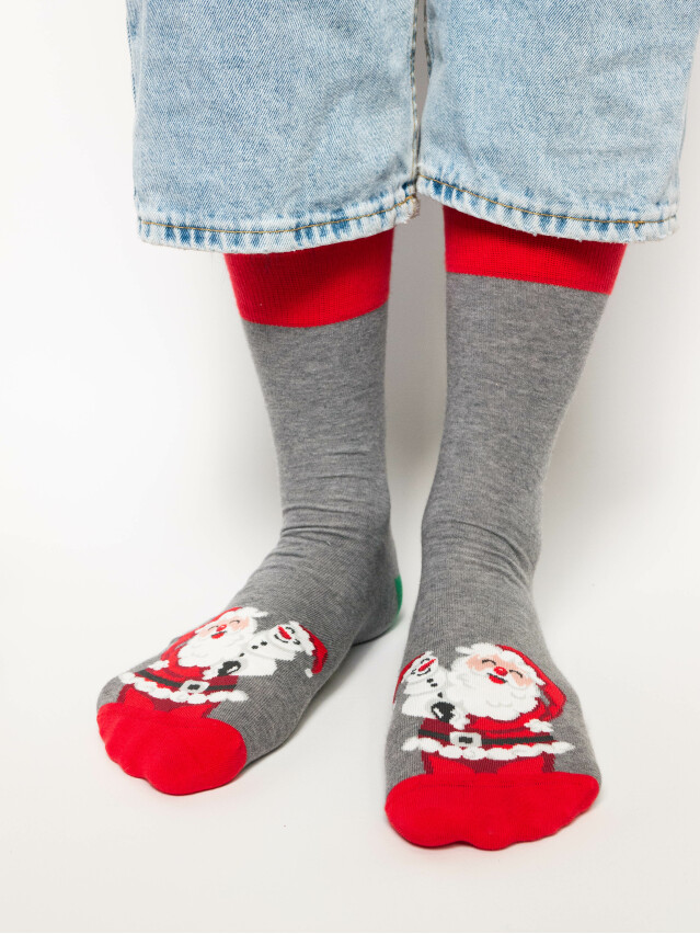 Шкарпетки чоловічі 136 41-43 104 сірий-меланж - 1