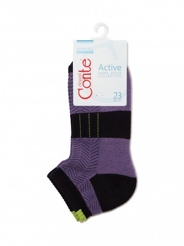 Шкарпетки жіночі бавовняні ACTIVE (короткі, махр. стопа) 16С-92СП, р. 23, 092 фіолетовий - 3