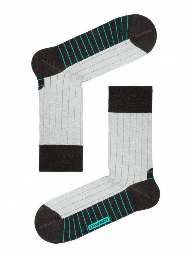 Шкарпетки чоловічі HAPPY, р. 25, 048 чорний-сірий - 1